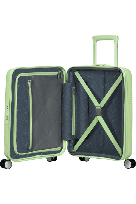 American Tourister Soundbox 55cm - Kabinväska Expanderbar Kiwi Green