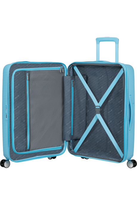 American Tourister Soundbox 67cm - Mellanstor Expanderbar Blueberry Fizz