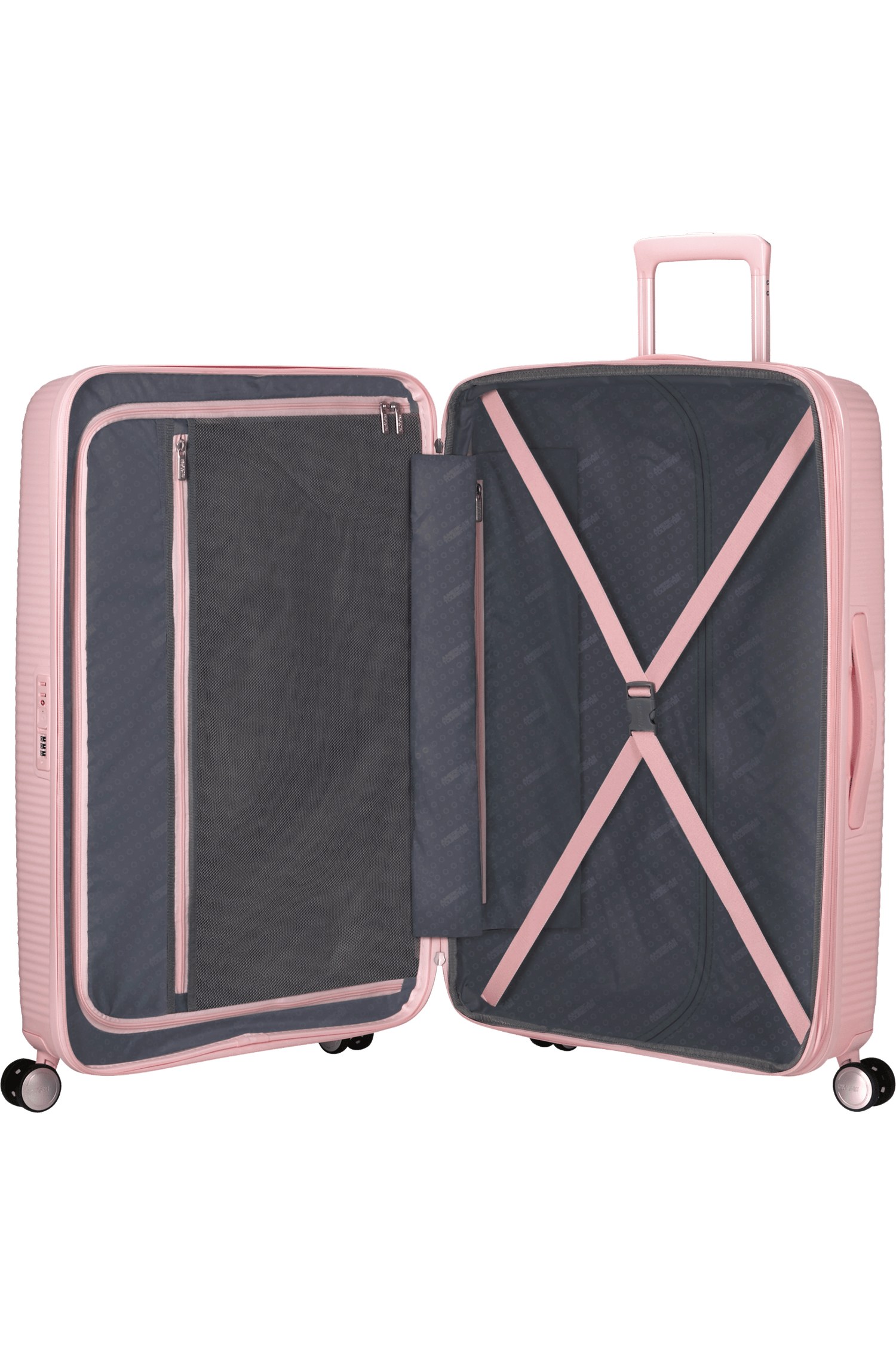 American Tourister Soundbox 77cm - Large Expandable Pastel Pink