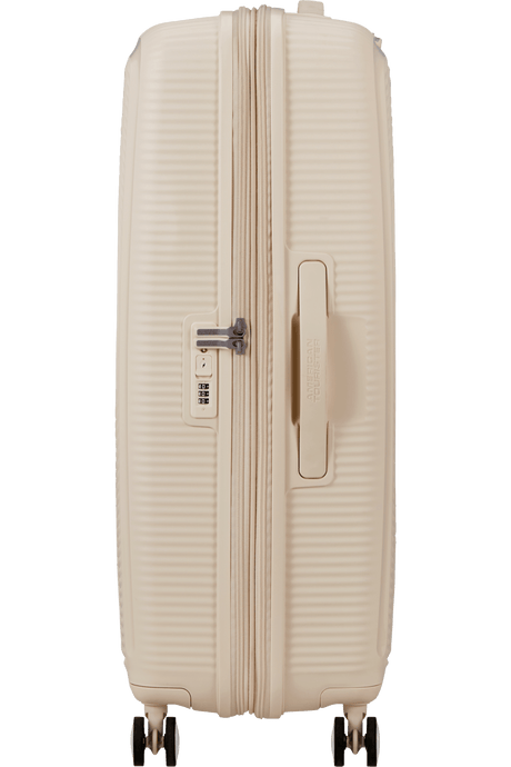 American Tourister Soundbox 77cm - Stor Expanderbar Coconut Sand